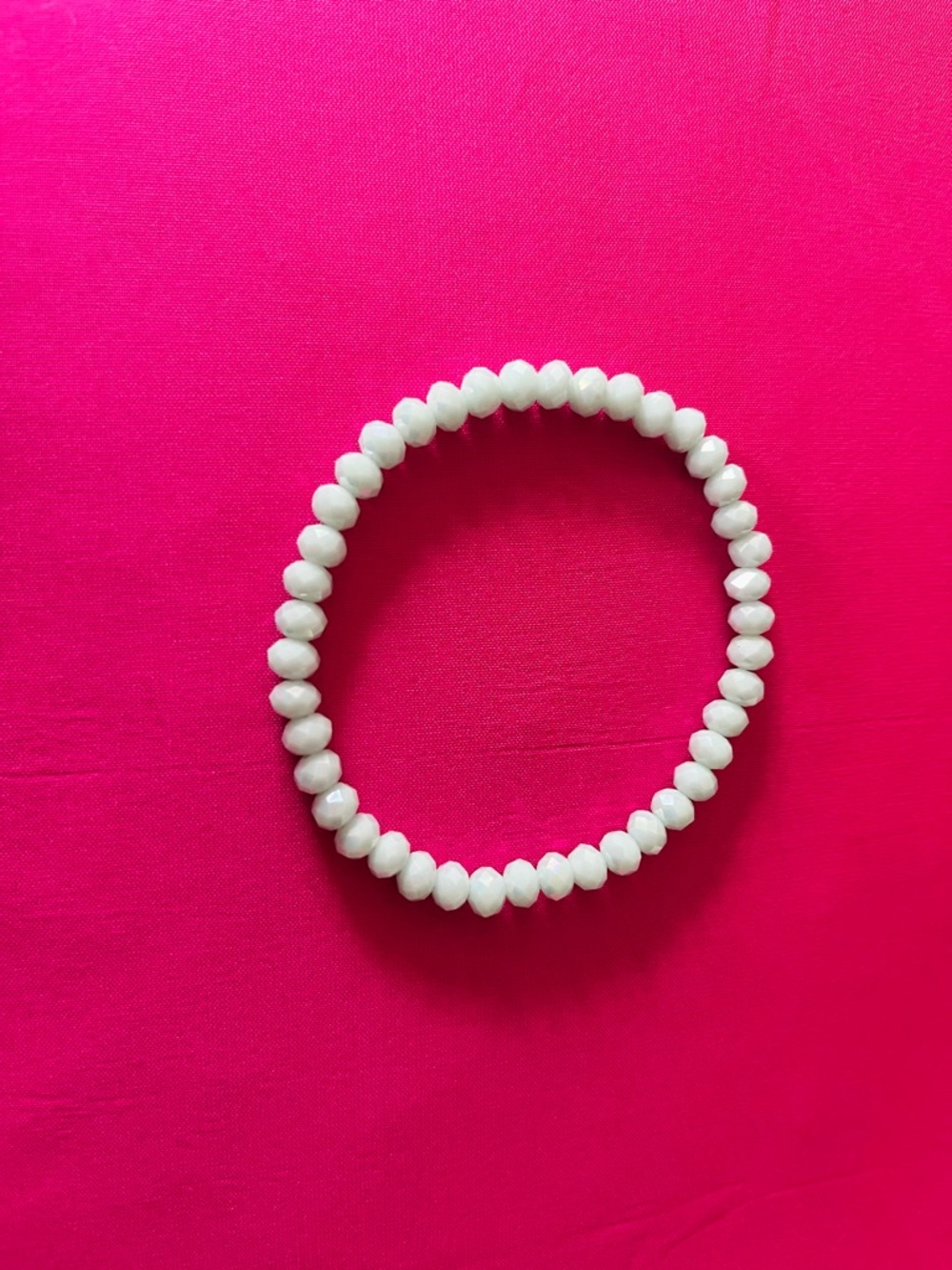 Baby blue beaded bracelet